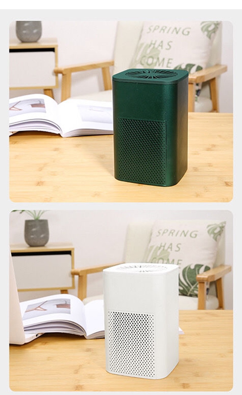Compact USB Air Purifier with Activated Carbon Filtration, Quiet Portable Air Cleaner for Home, Office, Desk & Small Spaces