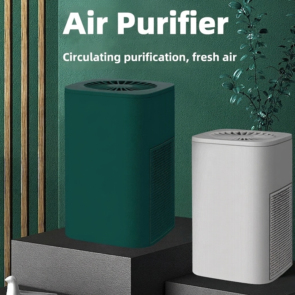 Compact USB Air Purifier with Activated Carbon Filtration, Quiet Portable Air Cleaner for Home, Office, Desk & Small Spaces