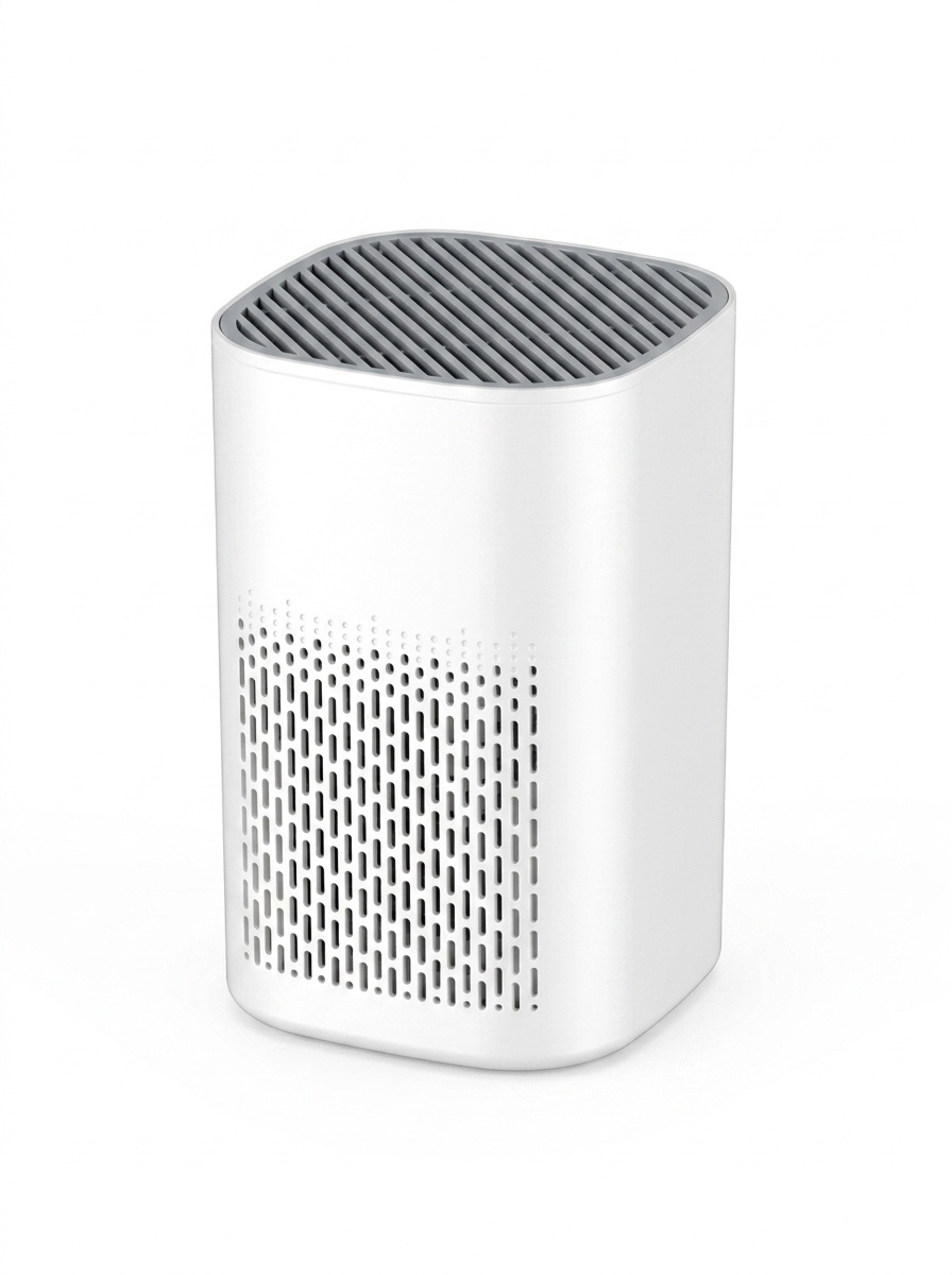 Purificador de aire HEPA compacto con filtro de carbón activado, difusor de aromaterapia, luz azul, suministro de aire de 360°, purificador de aire silencioso USB-C para dormitorio y oficina.