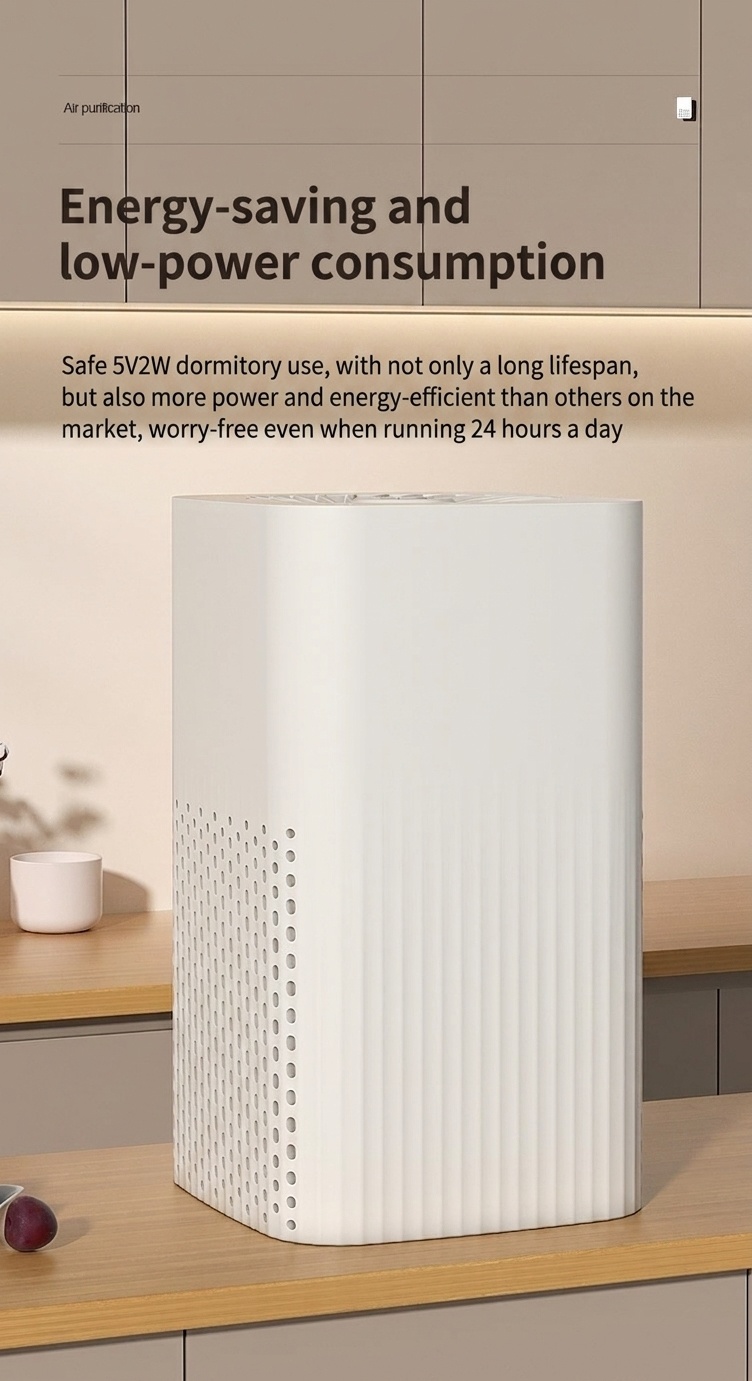 Compact Air Purifier with HEPA & Activated Carbon Filter, Integrated Aroma Diffuser, Quiet Operation Odor, Dust & Pollen Remover for Home & Bedroom