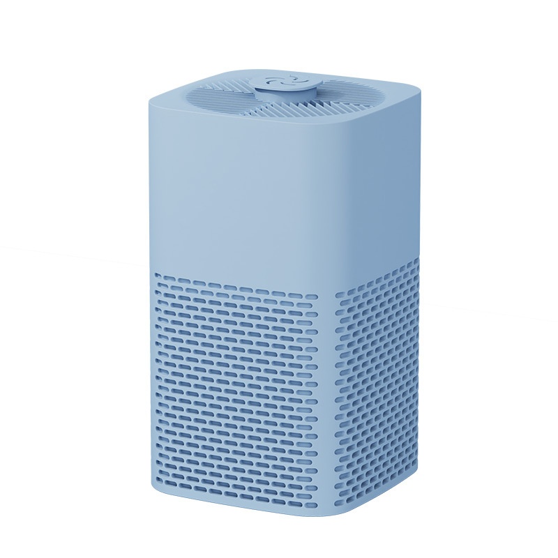 Portable Desktop Air Purifier with HEPA Filter, Powerful Airflow, Ultra-Quiet Operation, Soothing Night Light, DC Powered Compact Air Cleaner for Home & Office