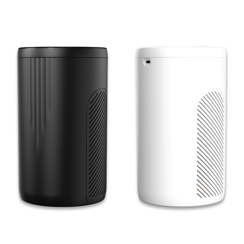 Compact Air Purifier with Micron-Level Filtration & Activated Carbon, 360° Air Supply, Blue Light Purification, Plug-and-Play Air Cleaner for Home & Office