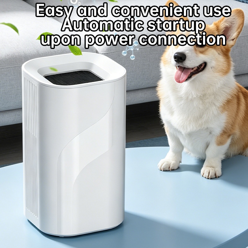Tragbarer Luftreiniger mit leistungsstarkem HEPA-Filter und integriertem Duftdiffusor, leiser Betrieb für ungestörten Schlaf, USB-C-Anschluss für verbesserte Luftqualität