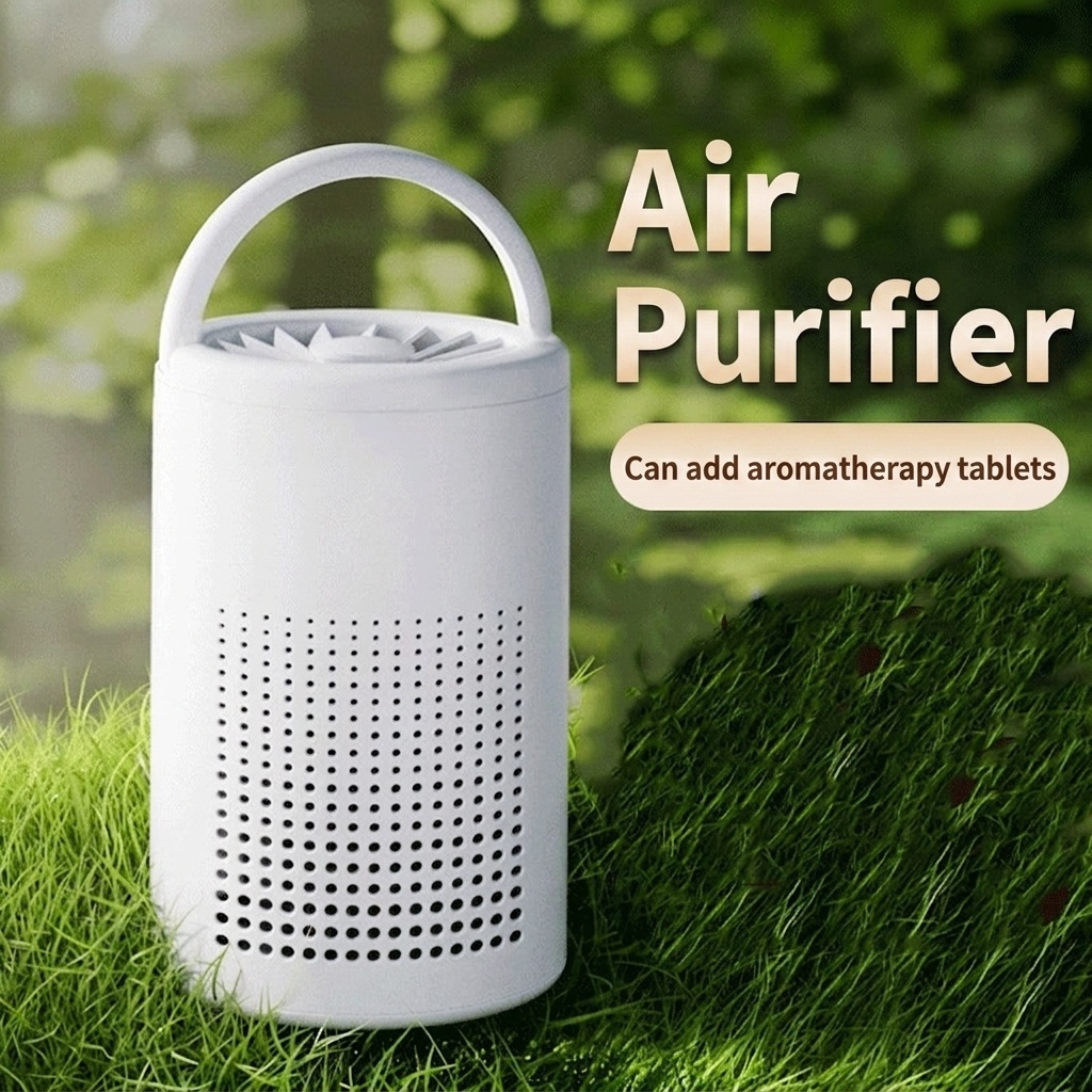 Portable Air Purifier with Multi-Layer HEPA Filtration & Negative Ion Technology, Quiet Operation, Type-C Powered Air Cleaner for Odors & Pollutants