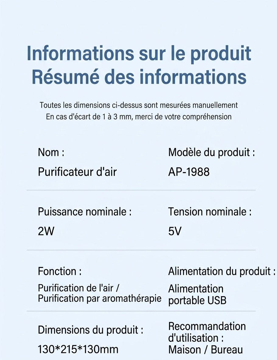 Purificateur d'air intelligent HEPA pour la maison jusqu'à 180 m², filtration multicouche pour les COV, les allergènes et les odeurs, fonctionnement silencieux avec commandes intelligentes