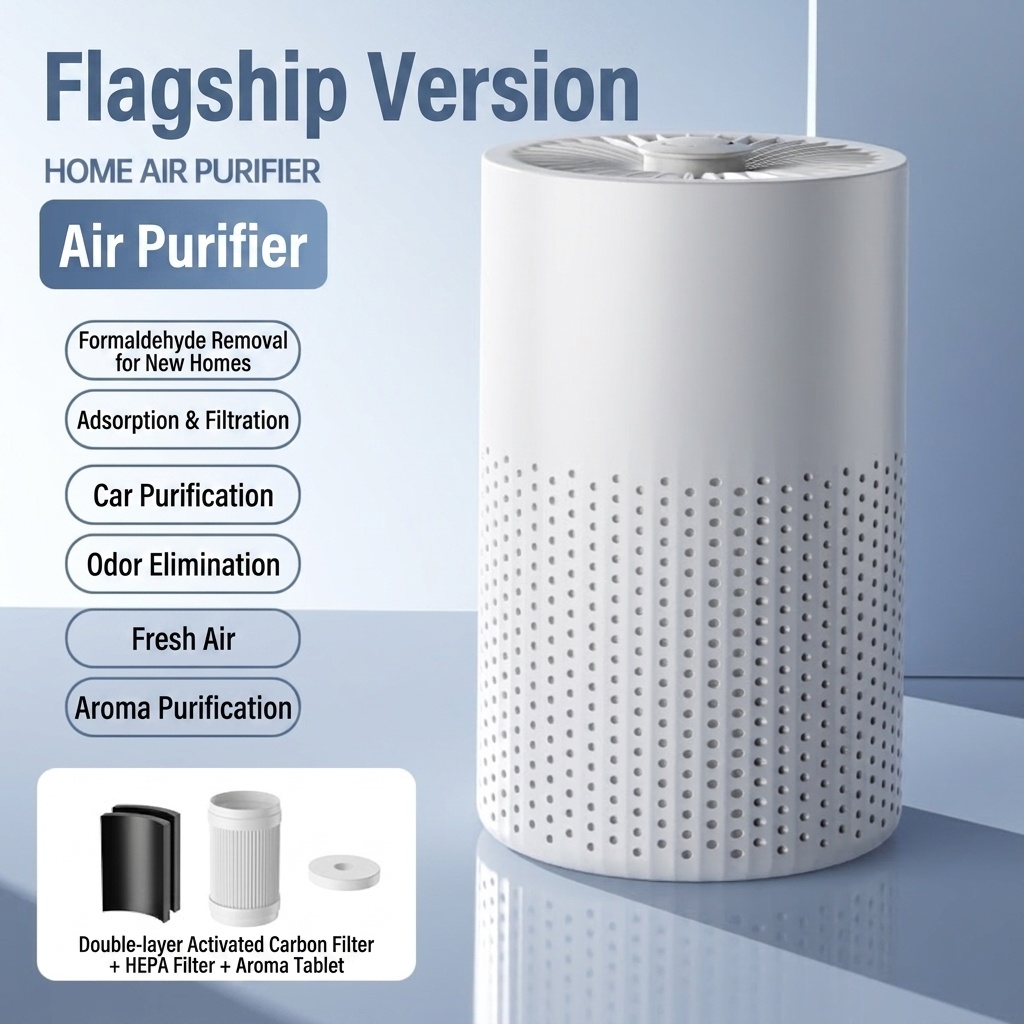 Smart HEPA Air Purifier for Home up to 180m², Multi-Layer Filtration for VOCs, Allergens & Odors, Quiet Operation with Smart Controls