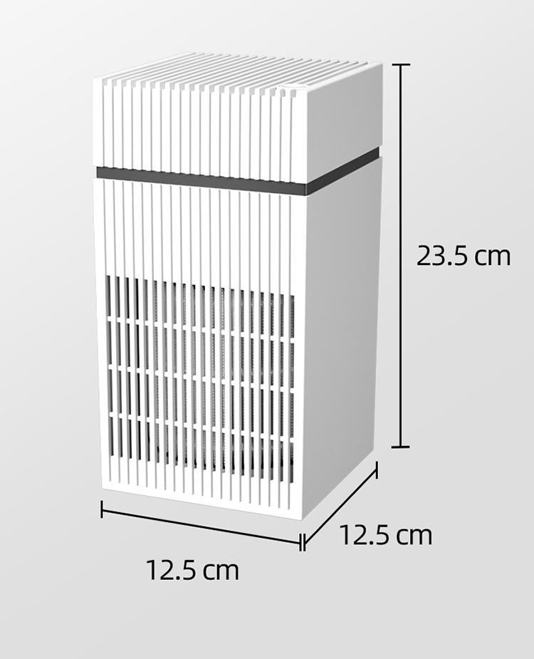 4L Mist-Free Humidifier with Advanced Negative Ion Purification, Built-in Aromatherapy Box, Quiet Natural Evaporation, Touch Controls & USB Power