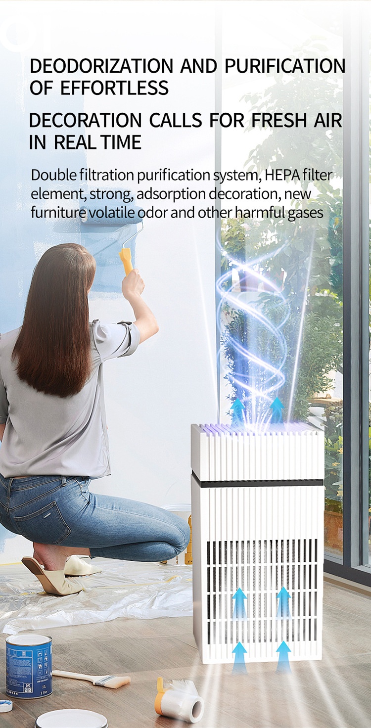4L Mist-Free Humidifier with Advanced Negative Ion Purification, Built-in Aromatherapy Box, Quiet Natural Evaporation, Touch Controls & USB Power
