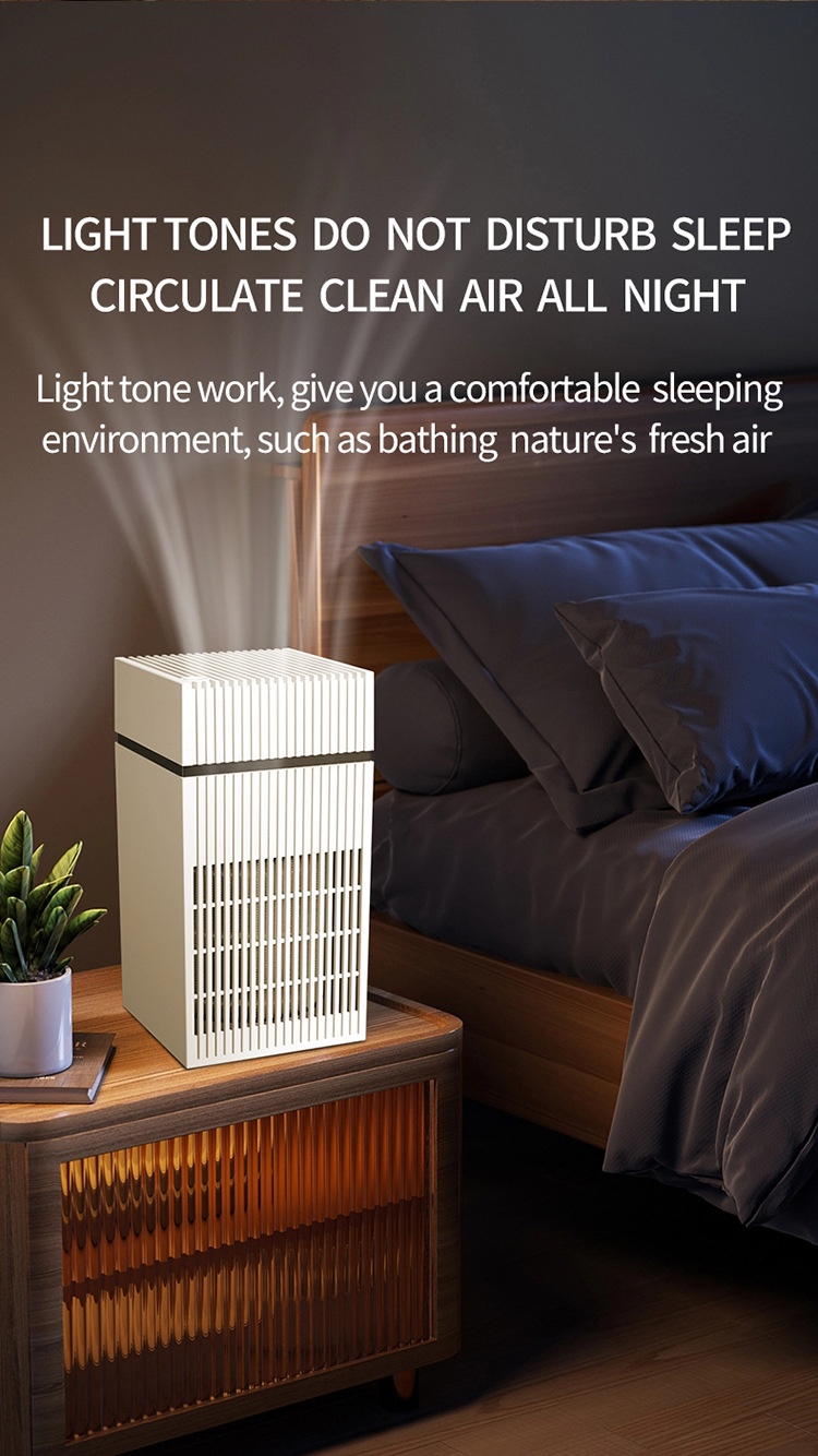 4L Mist-Free Humidifier with Advanced Negative Ion Purification, Built-in Aromatherapy Box, Quiet Natural Evaporation, Touch Controls & USB Power