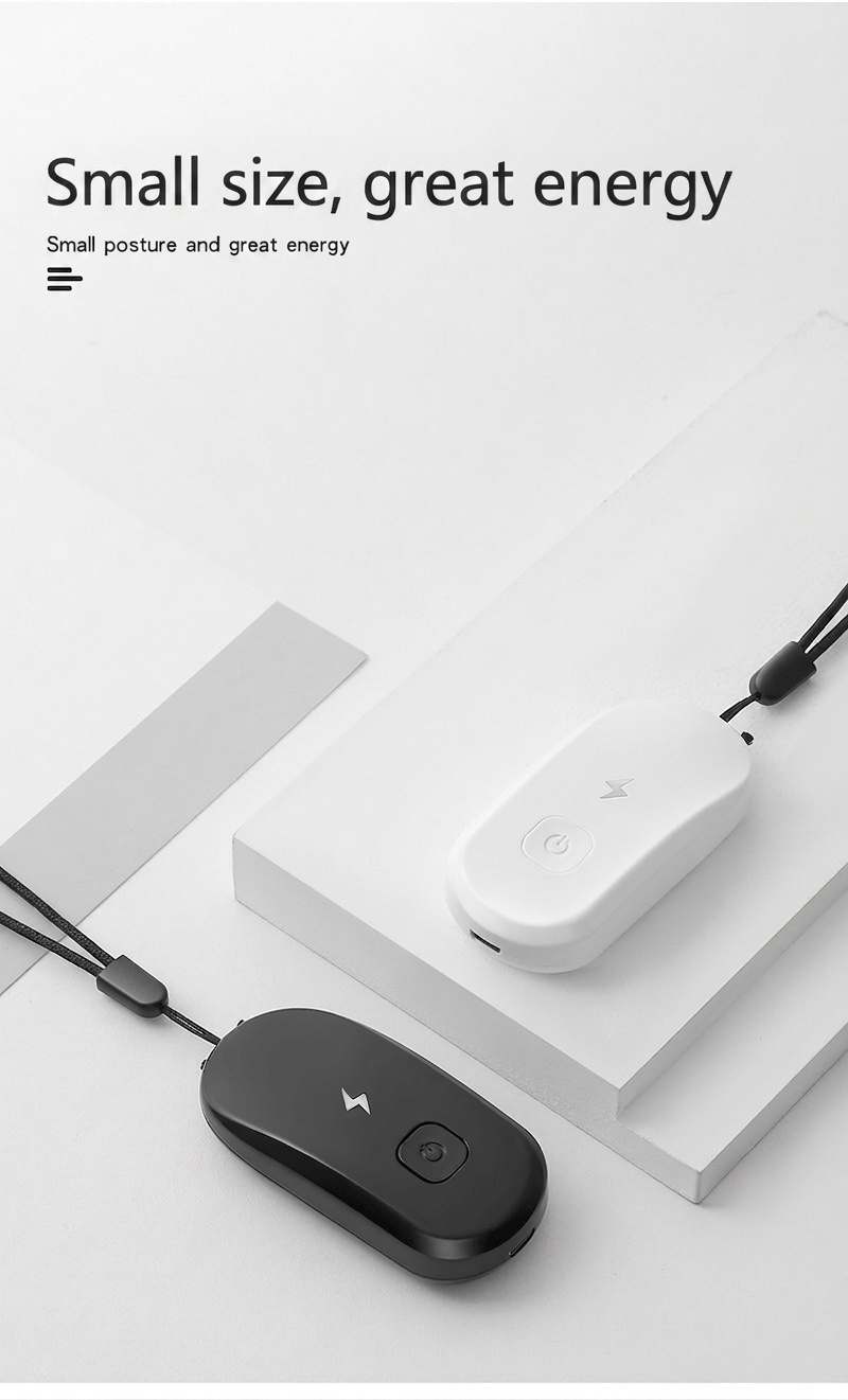 Portable Negative Ion Air Purifier Necklace, Personal Wearable Air Freshener, 50M+ Ions, 24-Hour Battery, Removes PM2.5, Smoke, Allergens, Lightweight ABS