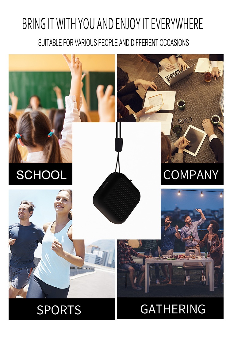 Wearable Mini Air Purifier, Portable Anion Air Cleaner Necklace, USB Rechargeable, 29g Lightweight, Silent Operation, Removes PM2.5, Pollen, Smoke for Travel