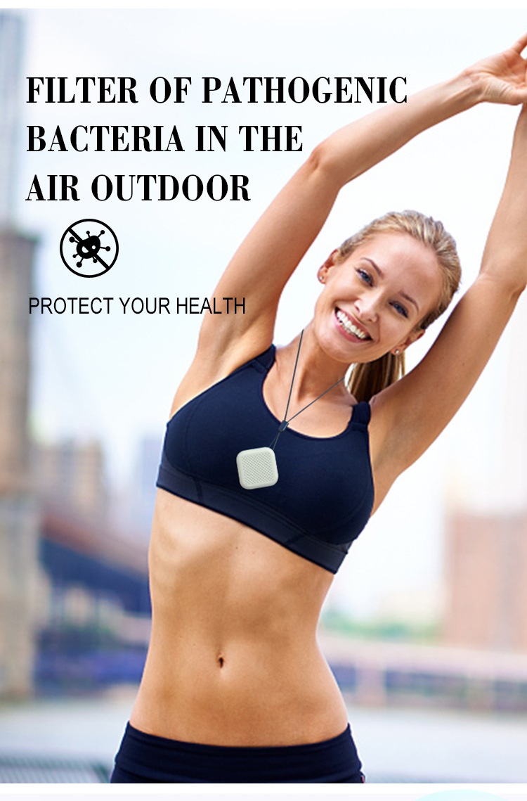 Wearable Mini Air Purifier, Portable Anion Air Cleaner Necklace, USB Rechargeable, 29g Lightweight, Silent Operation, Removes PM2.5, Pollen, Smoke for Travel