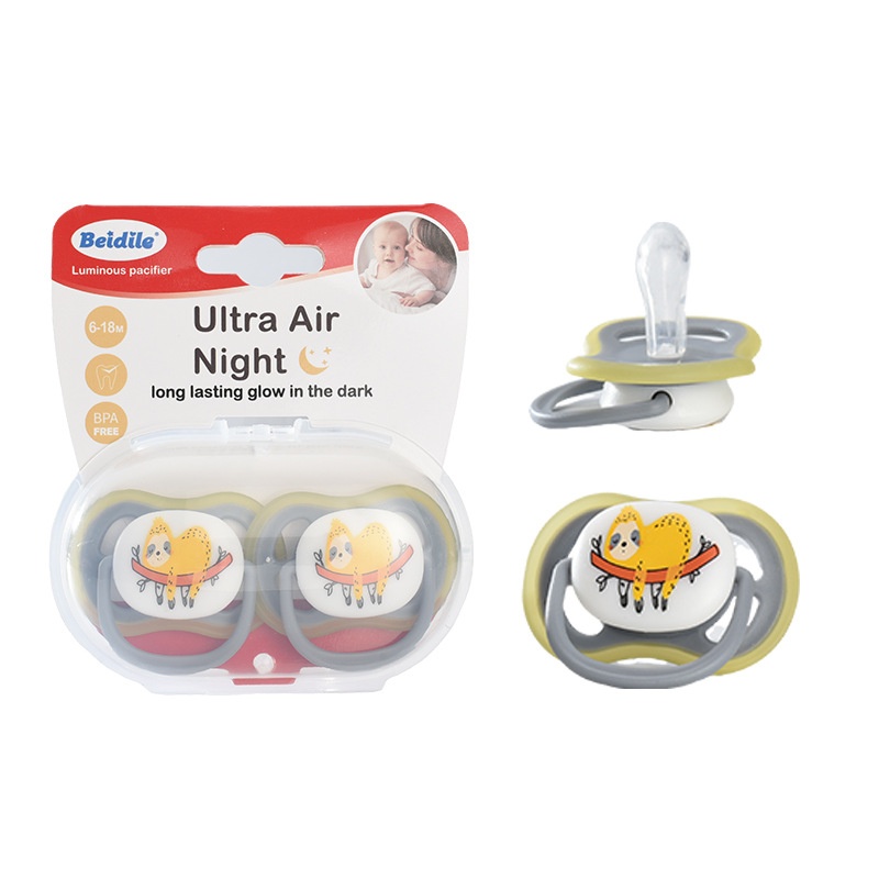 Baby Glow in Dark Pacifier Set - Luminous Silicone Soother