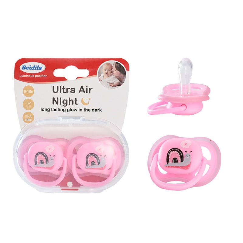 Baby Glow in Dark Pacifier Set - Luminous Silicone Soother