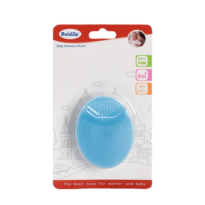 Gentle Silicone Baby Shampoo Brush for Newborns & Toddlers