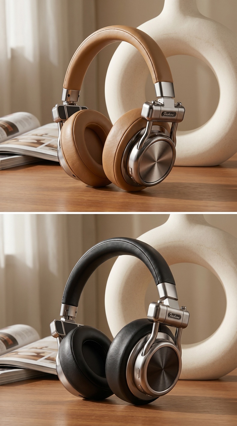 Retro Wireless Noise Cancelling Headphones - Hi-Fi Bluetooth