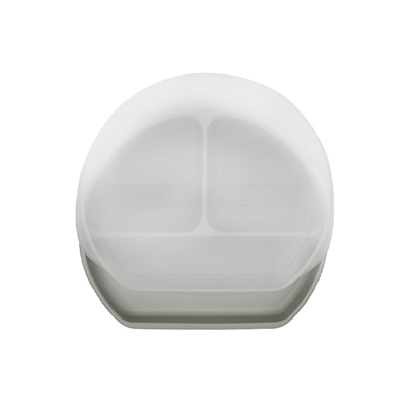 Baby siliconen zuignapbord met tussenschotten en deksel - Voeding voor peuters
