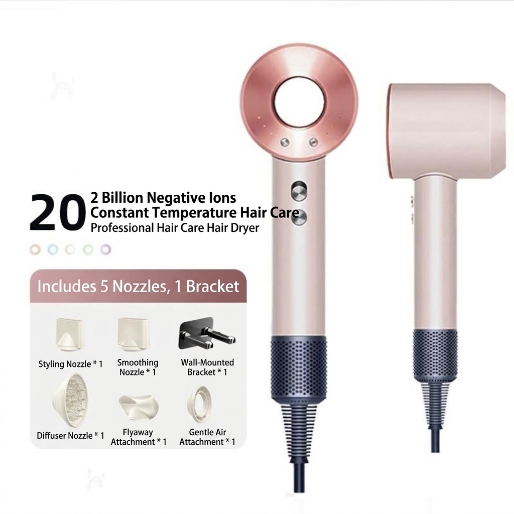 High-Speed Ionic Hair Dryer with Smart Temperature Control