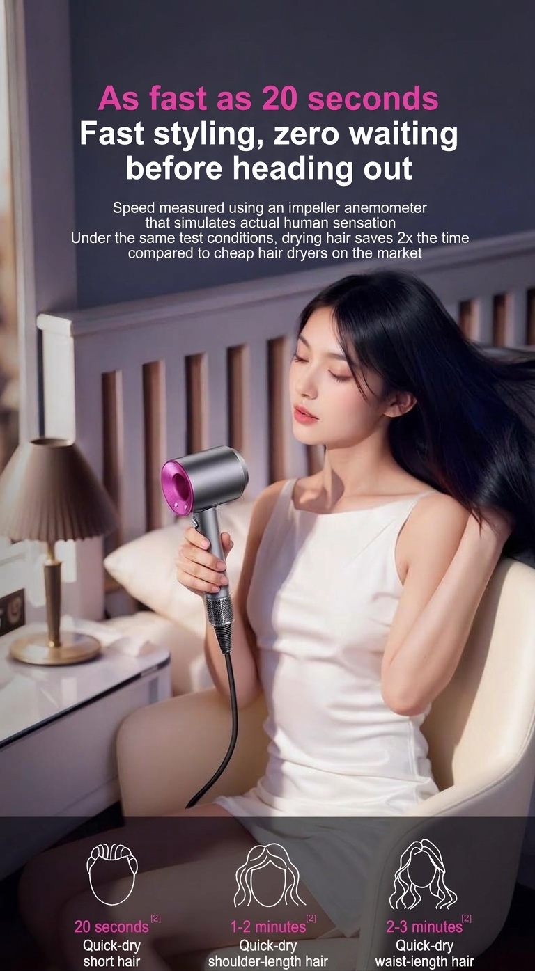 High-Speed Ionic Hair Dryer with Smart Temperature Control