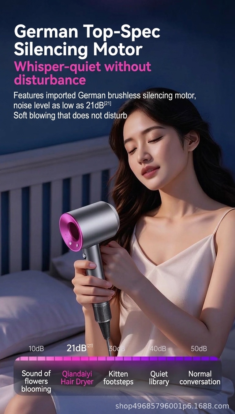 High-Speed Ionic Hair Dryer with Smart Temperature Control