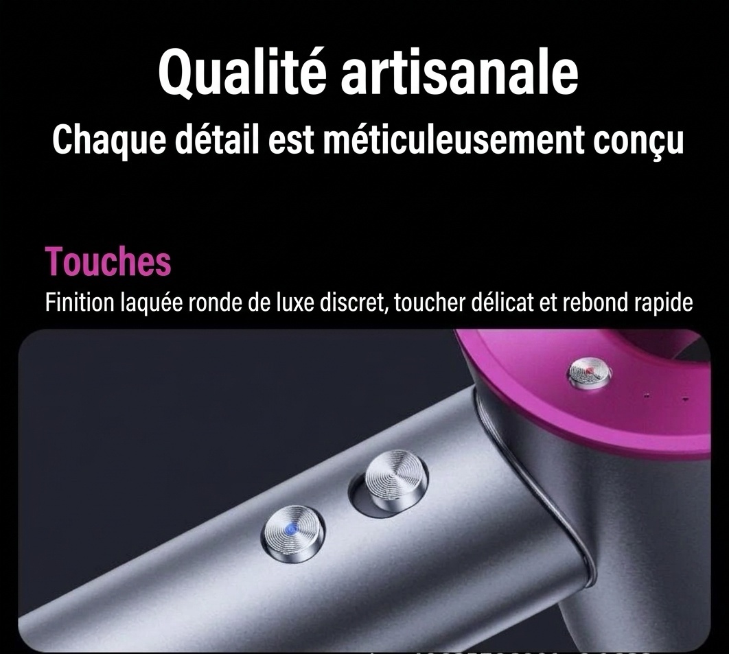 Sèche-cheveux ionique haute vitesse avec contrôle intelligent de la température