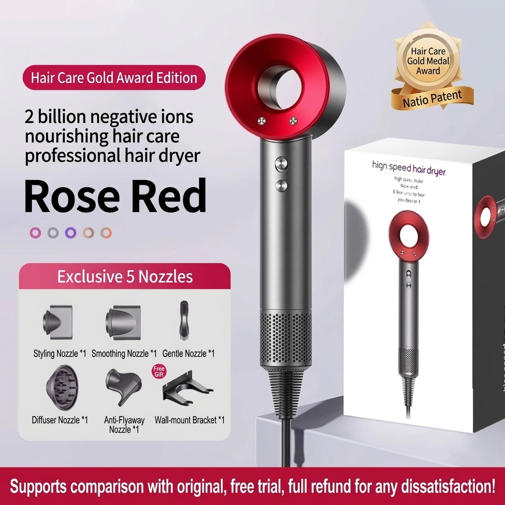 High-Speed Ionic Hair Dryer with Smart Temperature Control