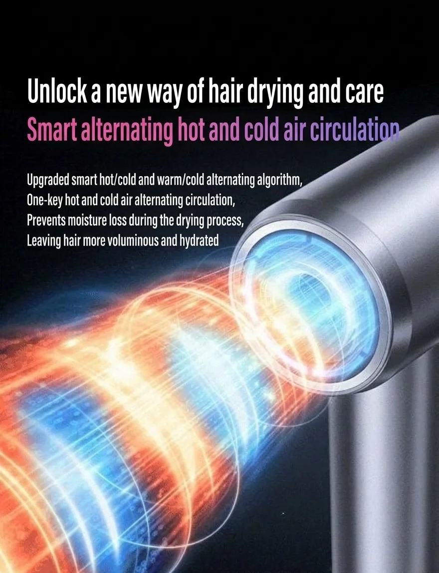 High-Speed Ionic Hair Dryer with Smart Temperature Control