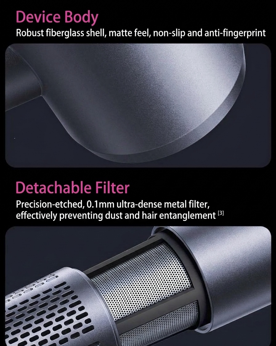 High-Speed Ionic Hair Dryer with Smart Temperature Control