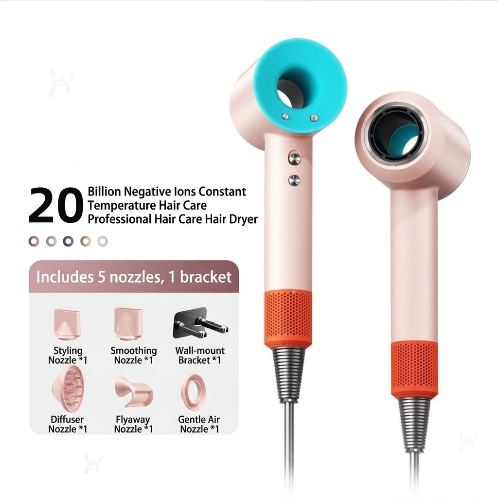 High-Speed Ionic Hair Dryer with Smart Temperature Control