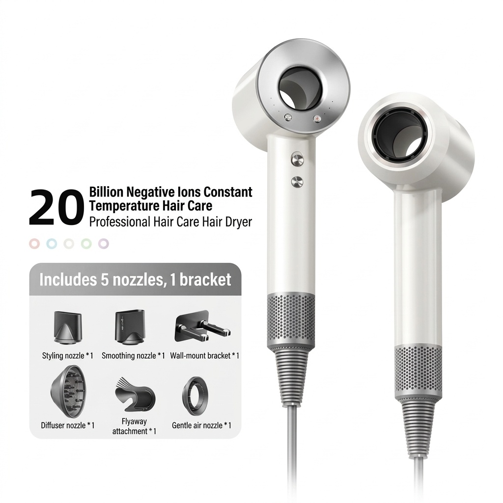 High-Speed Ionic Hair Dryer with Smart Temperature Control