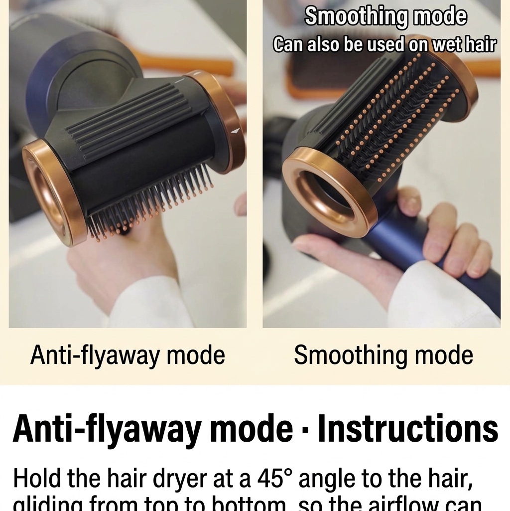 Flyaway Smoother Attachment for Supersonic Hair Dryer HD01-HD08