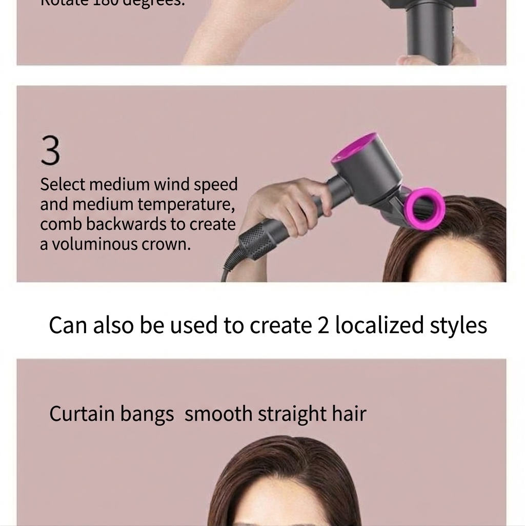 Flyaway Smoother Attachment for Supersonic Hair Dryer HD01-HD08