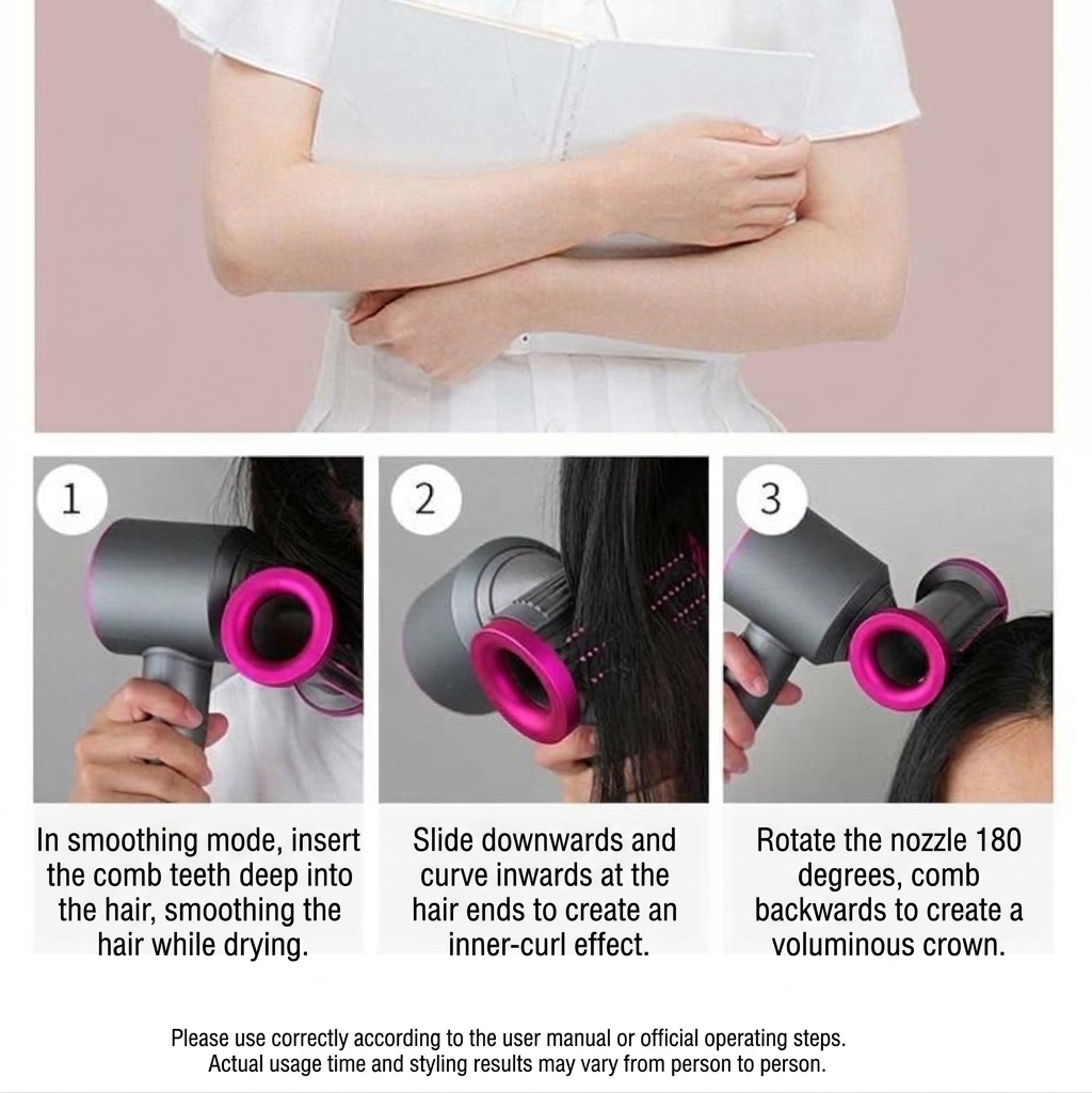 Flyaway Smoother Attachment for Supersonic Hair Dryer HD01-HD08