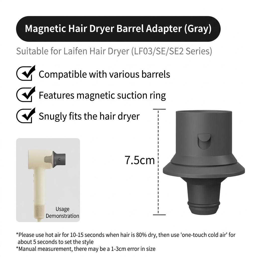 2-Way Auto-Wrap Hair Curler Attachments Compatible with Airwrap Styler