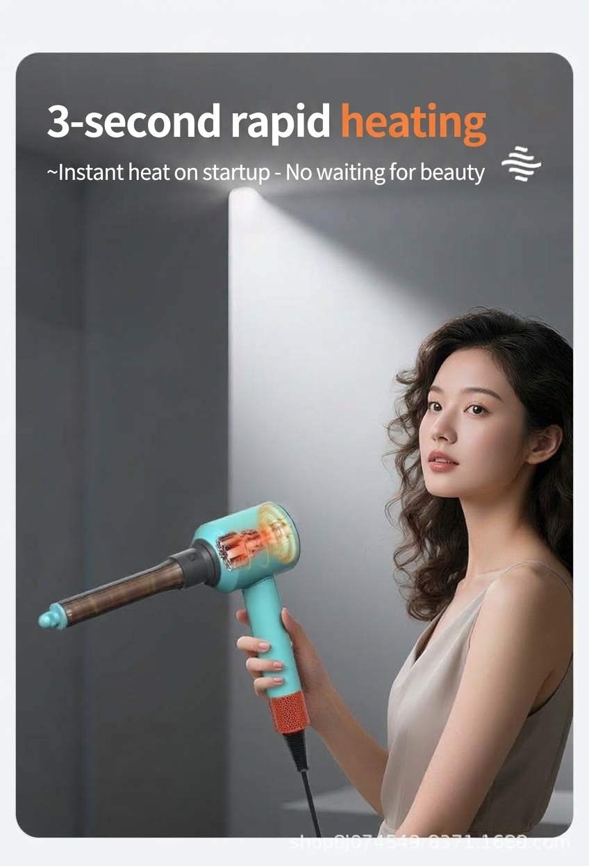 2-Way Auto-Wrap Hair Curler Attachments Compatible with Airwrap Styler