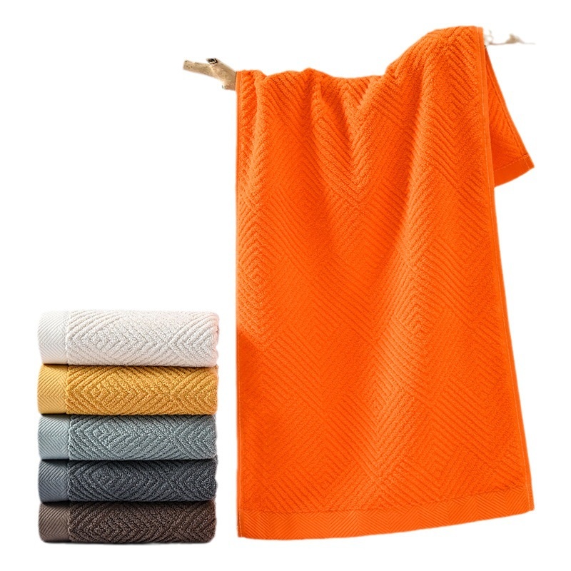 Soft Premium Cotton Textured Diamond Terry 3-Piece Towel Set