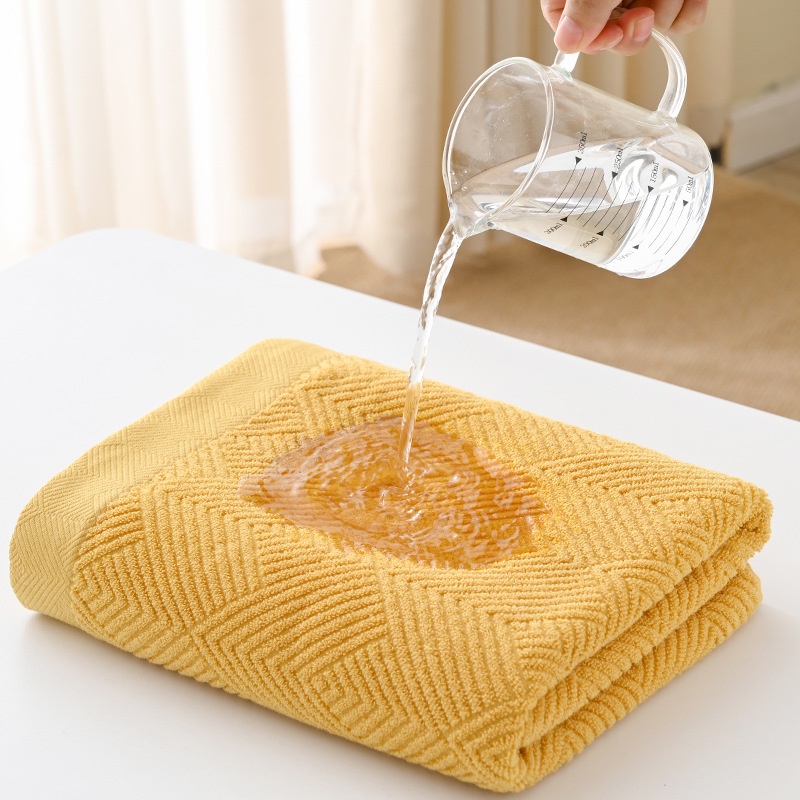 Soft Premium Cotton Textured Diamond Terry 3-Piece Towel Set