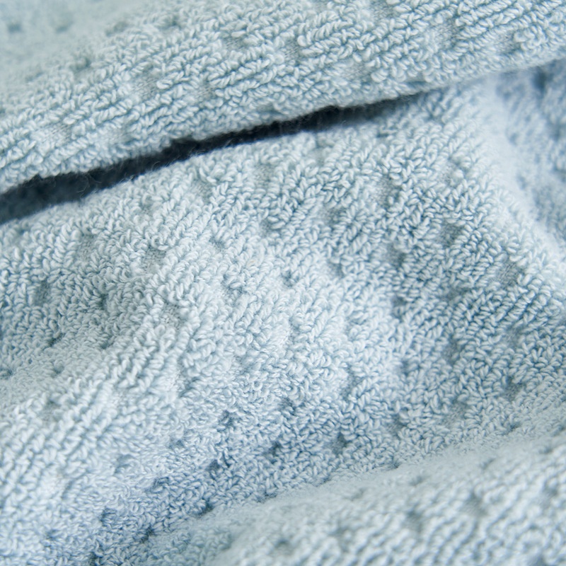 2-Piece Soft Cotton Terry Bath Towel Set with Dobby Border