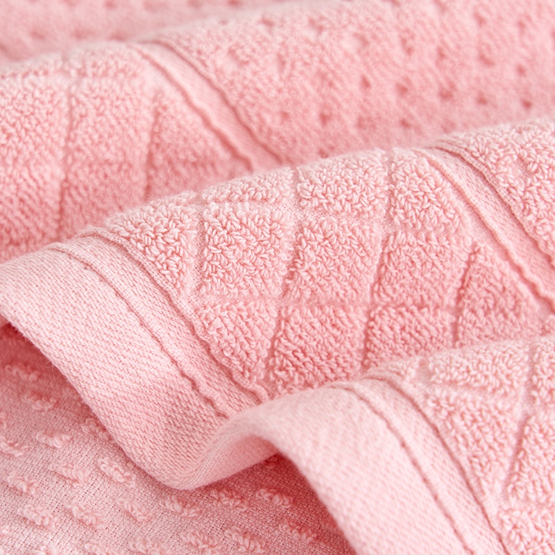 2-Piece Soft Cotton Terry Bath Towel Set with Dobby Border