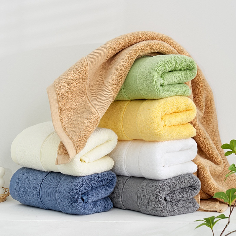 Plush Terry Bath Towels 2-Piece Set - Ultra Soft & Absorbent Multi-Color