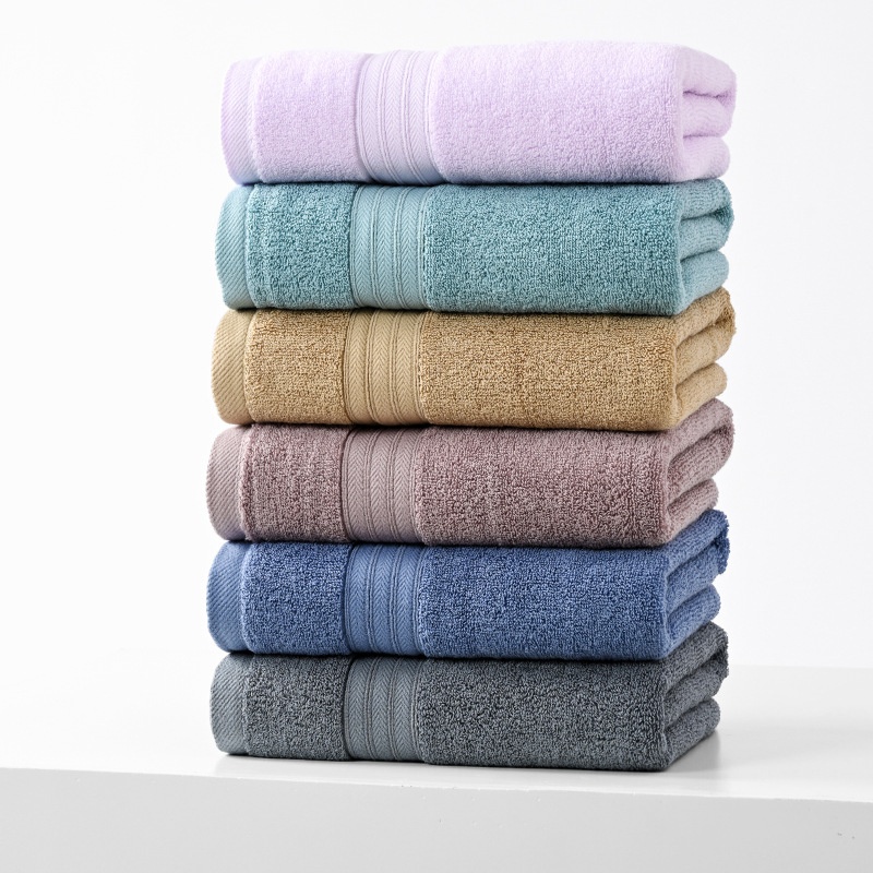 Soft Plush Terry Bath Towel Collection - Quick Dry & Absorbent