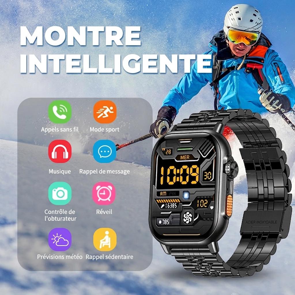 Montre connectée avec appels Bluetooth et suivi d'activité physique CXI-00001