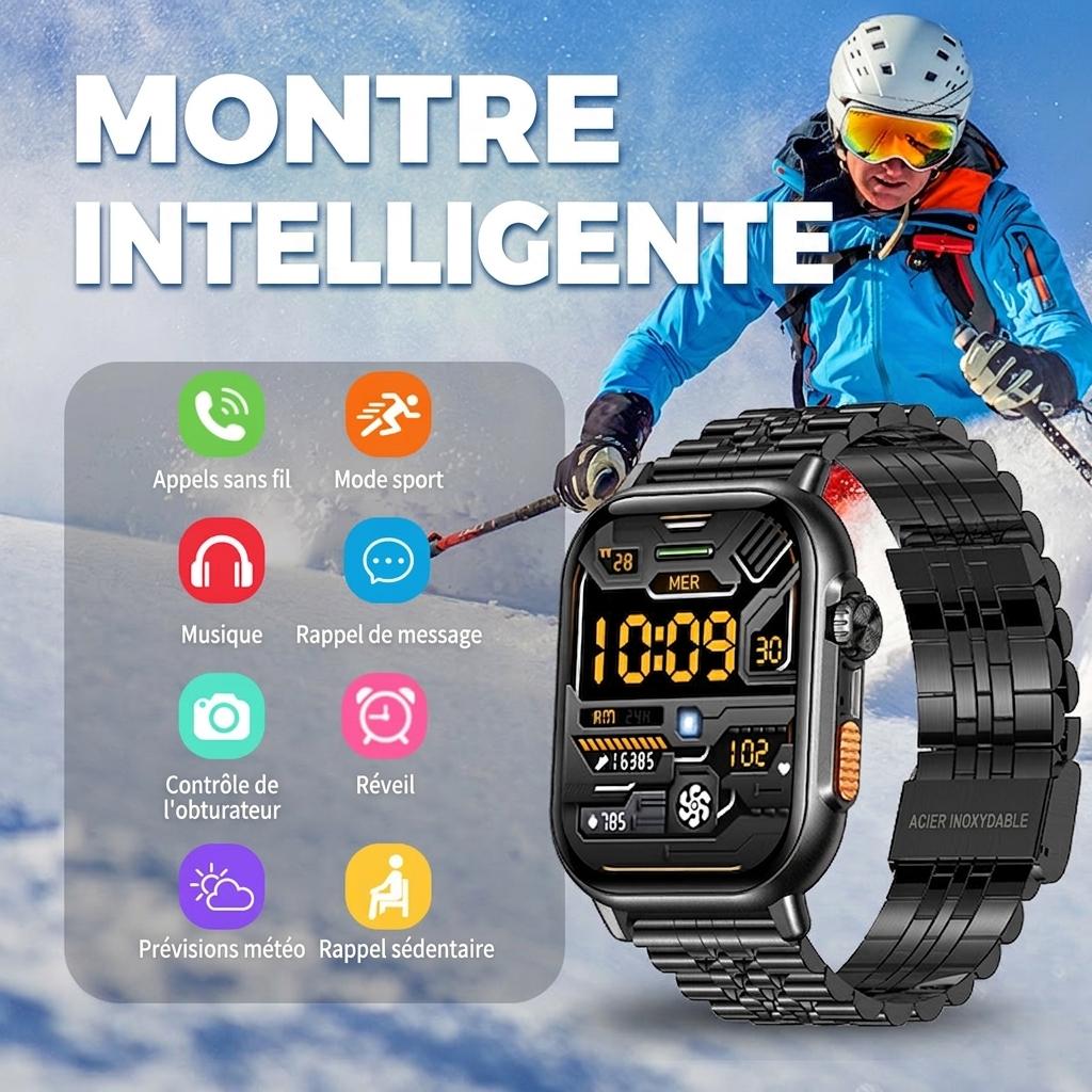 Montre connectée avec appels Bluetooth et suivi d'activité physique CXI-00002