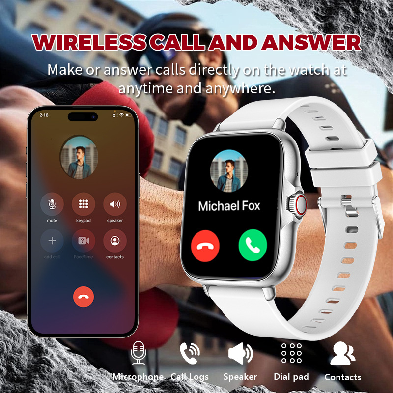 Smart Watch with Wireless Call, Fitness Tracker & Notifications CXI-00003