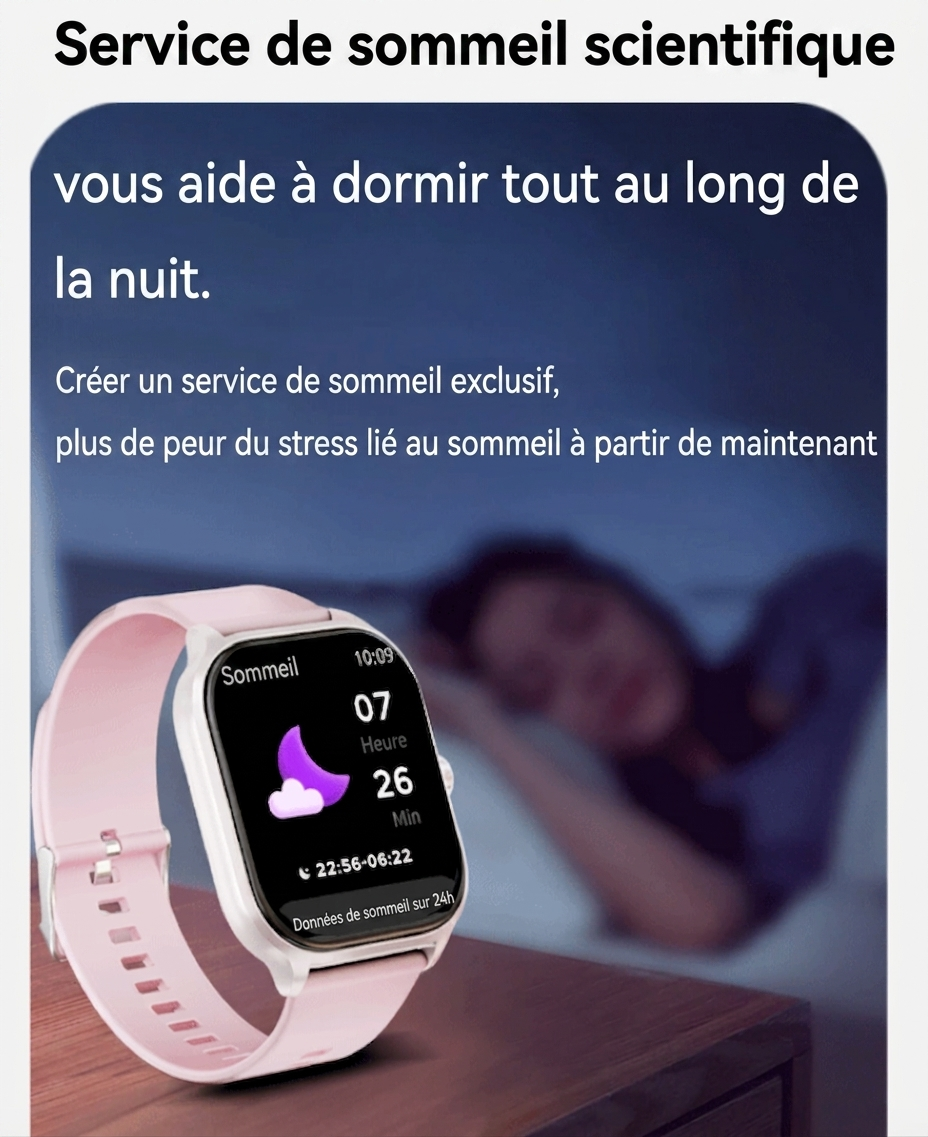 Montre connectée de suivi d'activité physique avec moniteur de fréquence cardiaque CXI-00005
