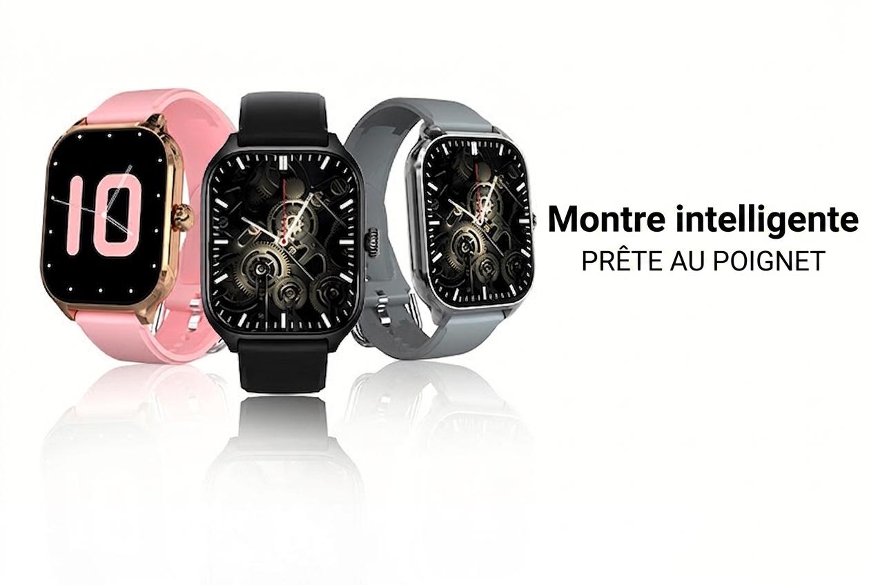 Montre connectée AMOLED 2,01" - Suivi d'activité et cadrans personnalisés CXI-00007