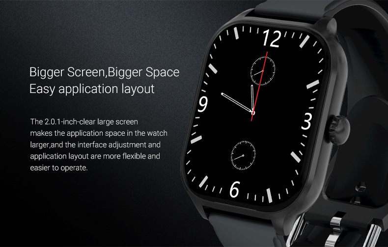 2.01" AMOLED Smart Watch - Fitness Tracker & Custom Dials CXI-00007