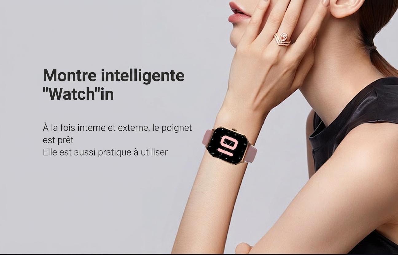 Montre connectée AMOLED 2,01" - Suivi d'activité et cadrans personnalisés CXI-00007
