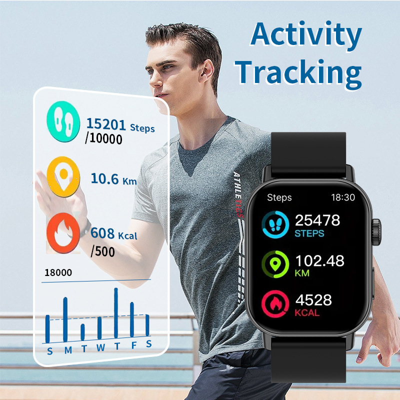 Wireless Call Smart Watch with Activity Tracking & HR Monitor CXI-00008