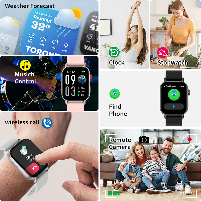Wireless Call Smart Watch with Activity Tracking & HR Monitor CXI-00008